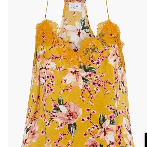 CAMI NYC. The Racer Lace Trim Silk Camisole . Size XS - Picture 3 of 10